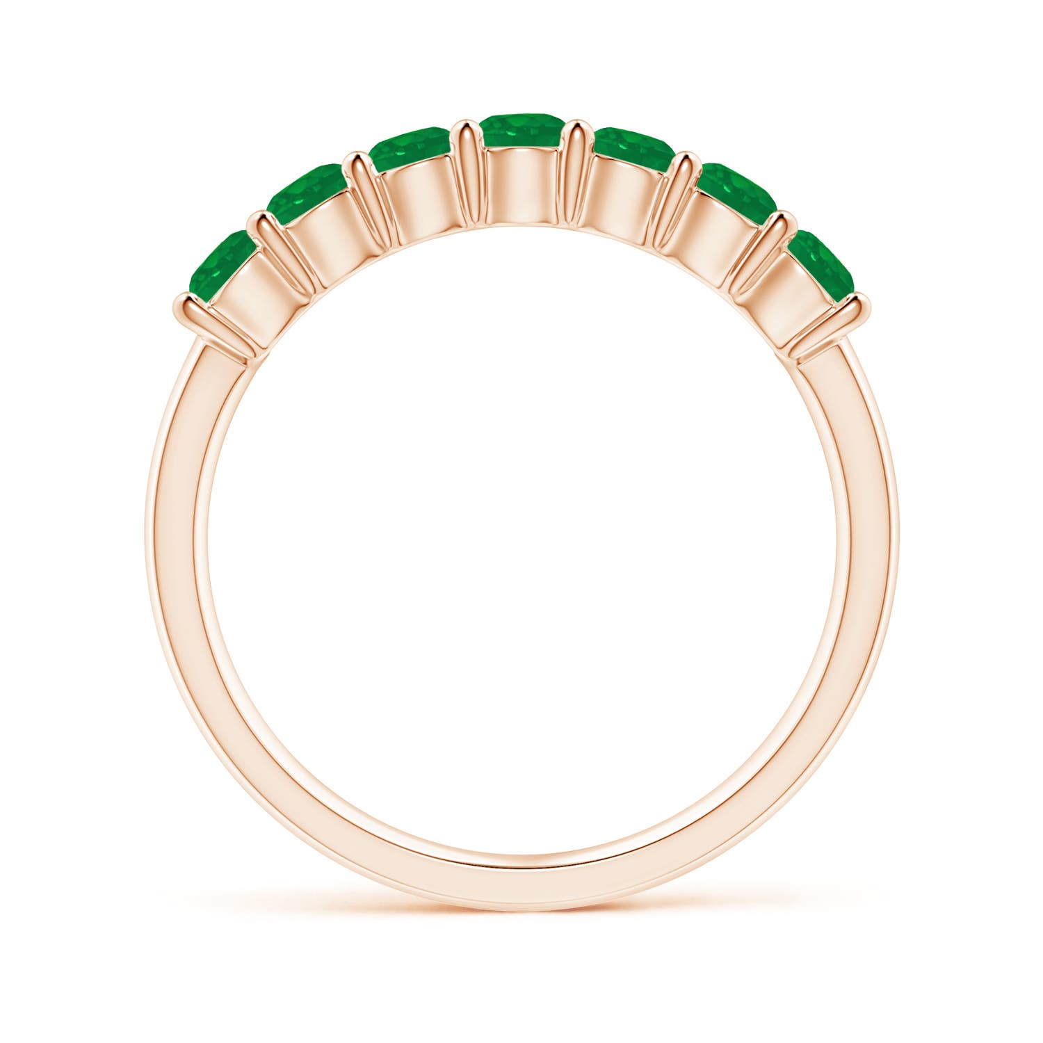 AA - Emerald / 0.7 CT / 14 KT Rose Gold