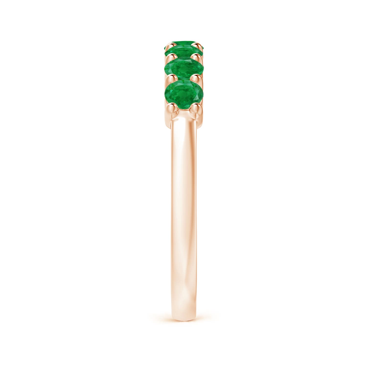 AA - Emerald / 0.7 CT / 14 KT Rose Gold