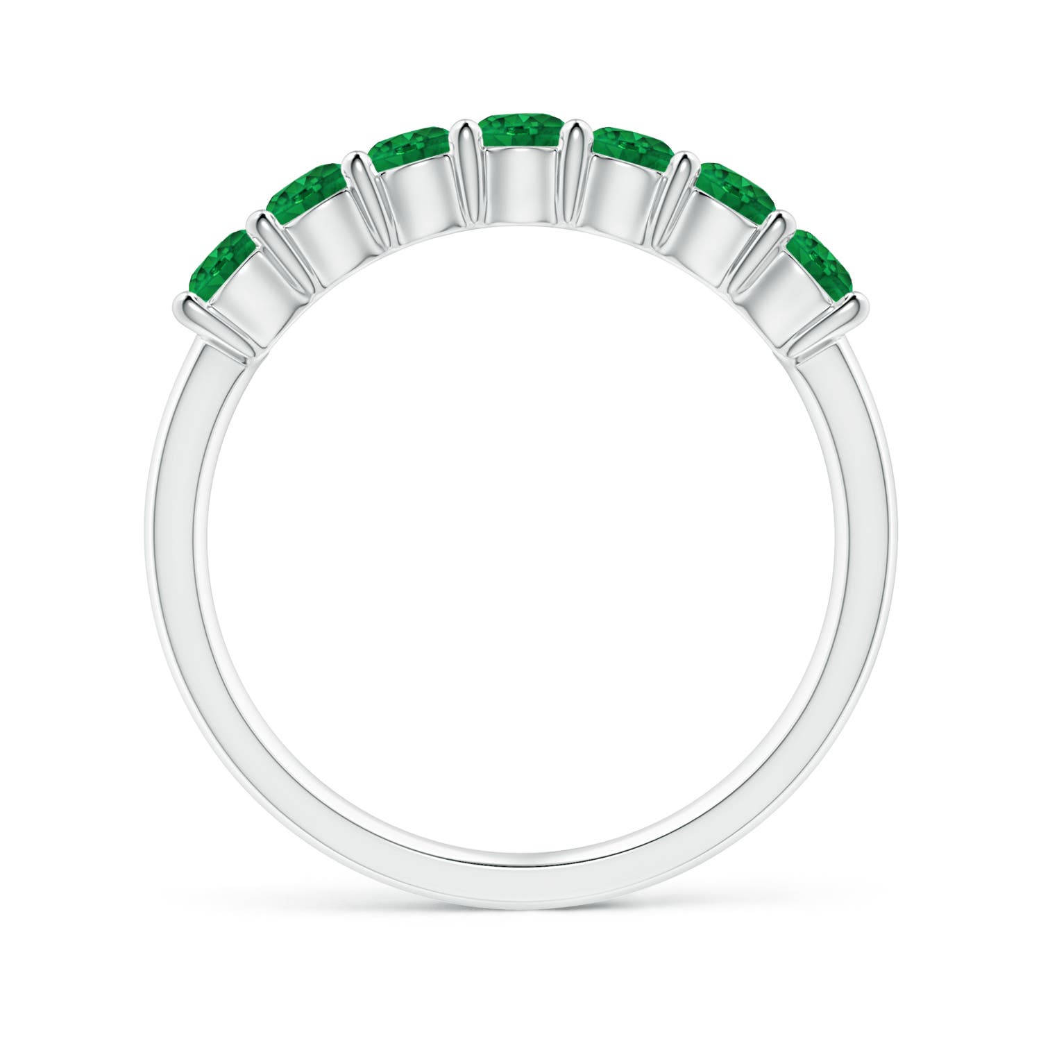 AAA - Emerald / 0.7 CT / 14 KT White Gold