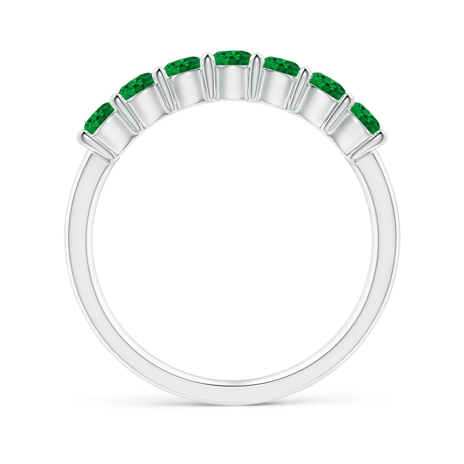 AAAA - Emerald / 0.7 CT / 14 KT White Gold