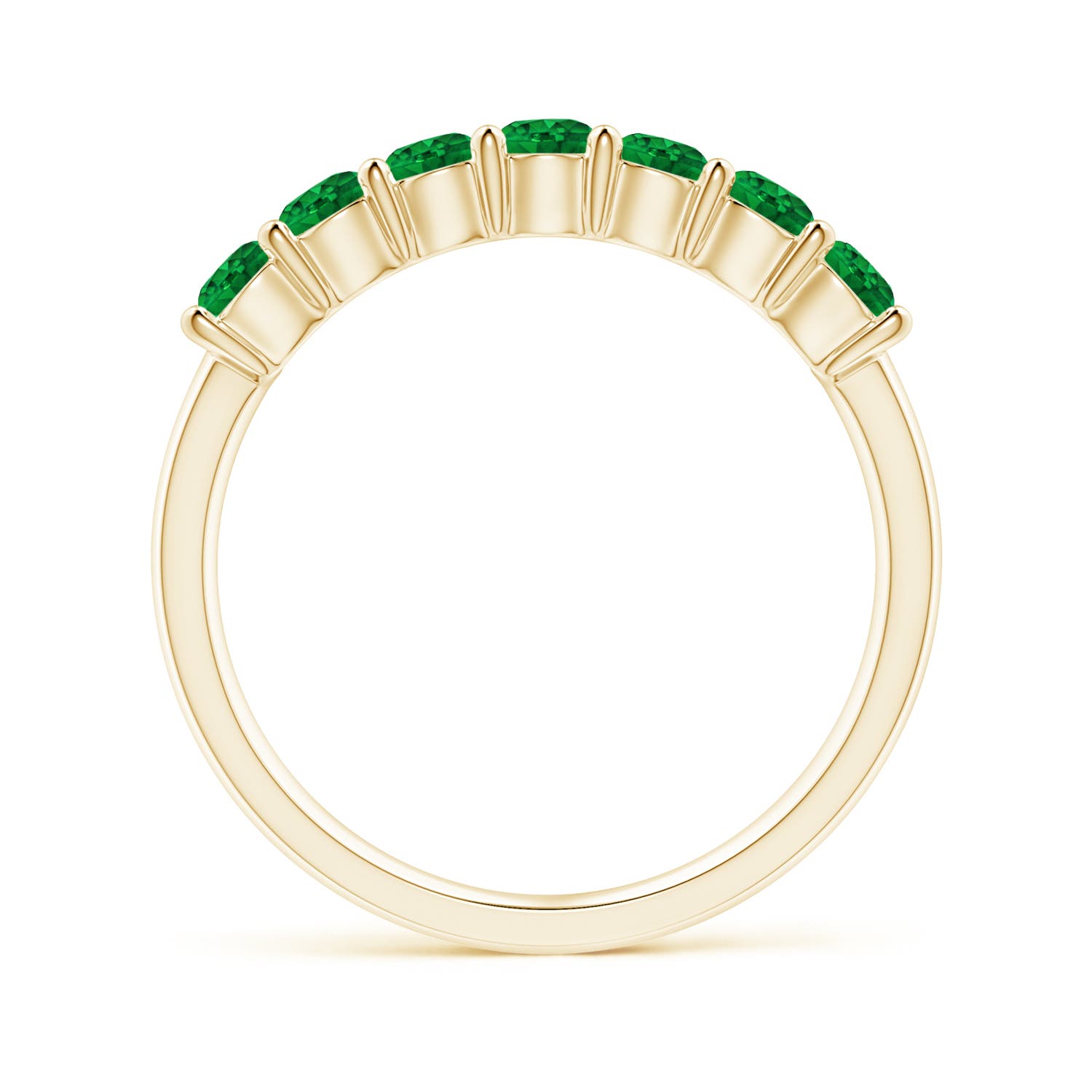 AAAA - Emerald / 0.7 CT / 14 KT Yellow Gold