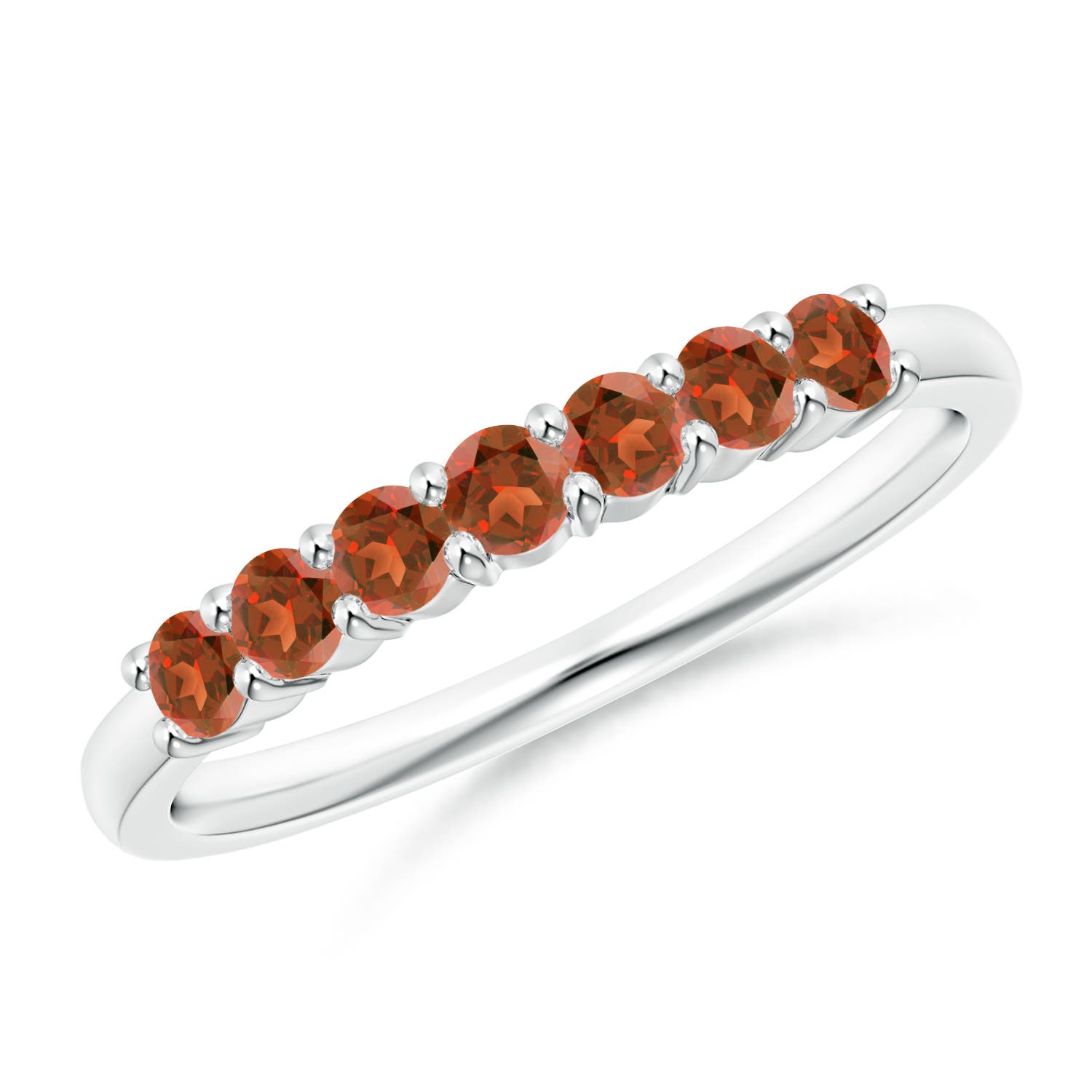 A - Garnet / 0.56 CT / 14 KT White Gold