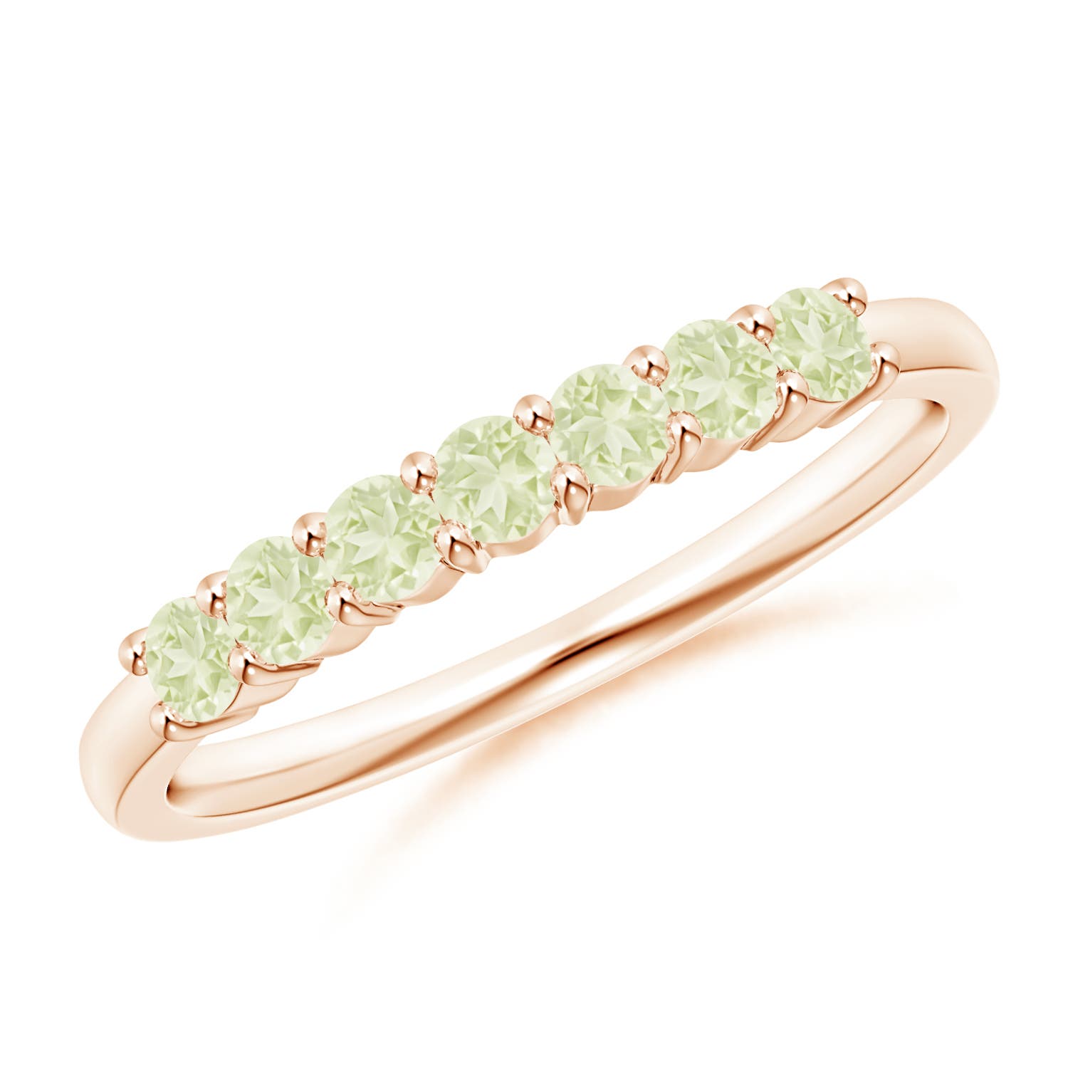 A - Peridot / 0.49 CT / 14 KT Rose Gold