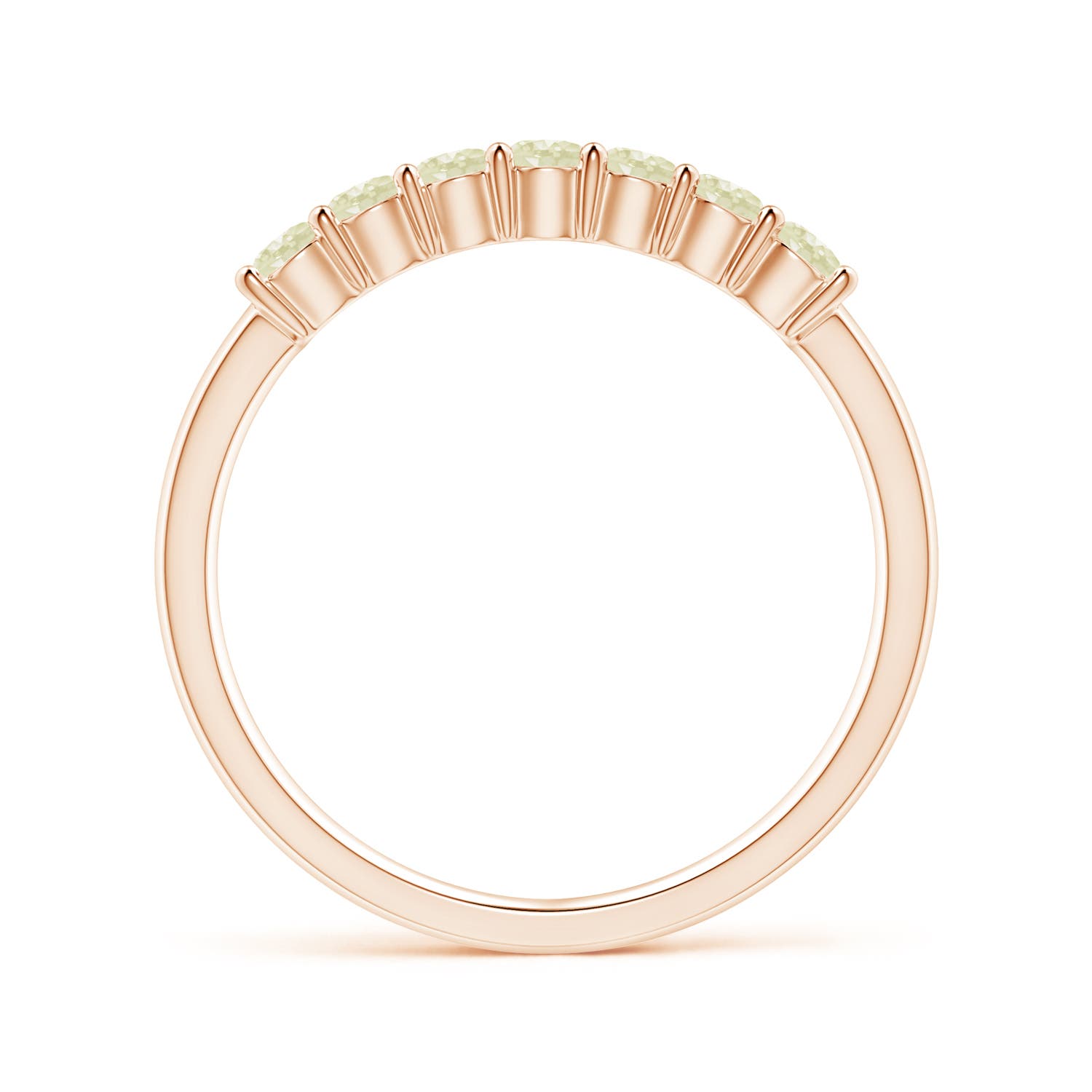 A - Peridot / 0.49 CT / 14 KT Rose Gold