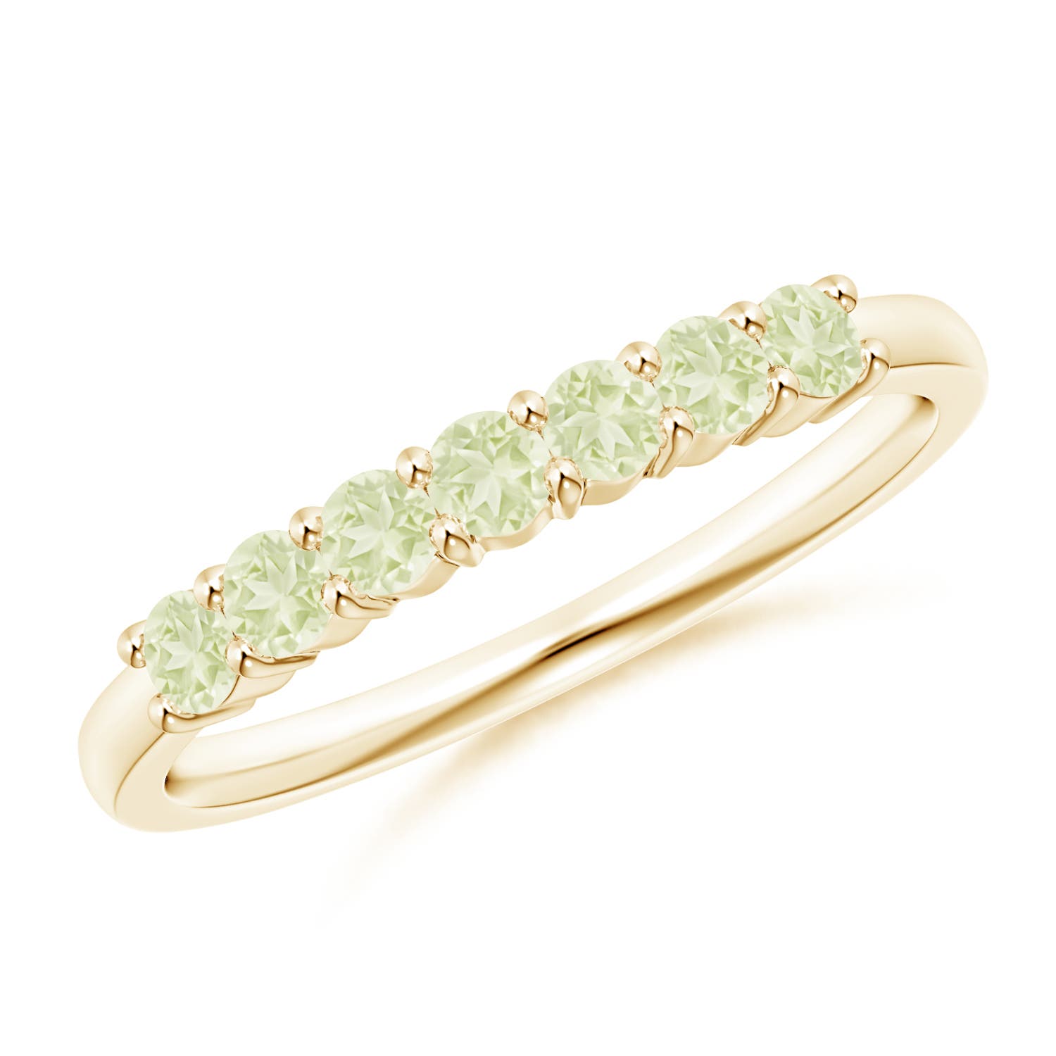 A - Peridot / 0.49 CT / 14 KT Yellow Gold