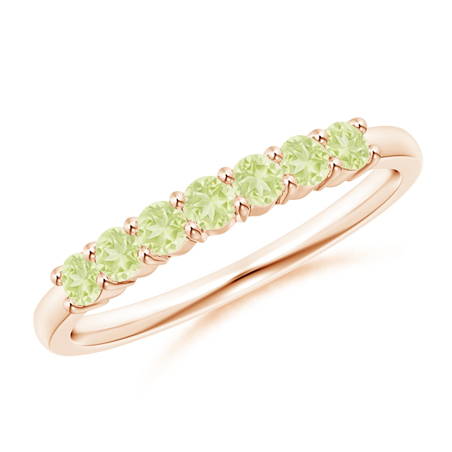 AA - Peridot / 0.49 CT / 14 KT Rose Gold