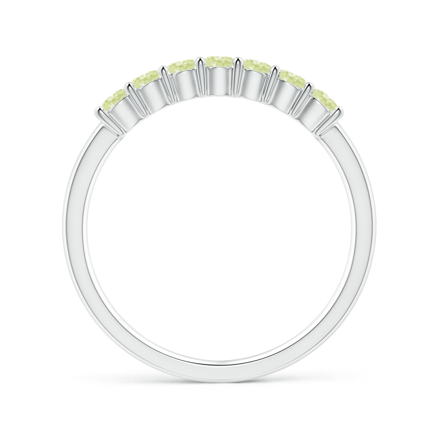 AA - Peridot / 0.49 CT / 14 KT White Gold