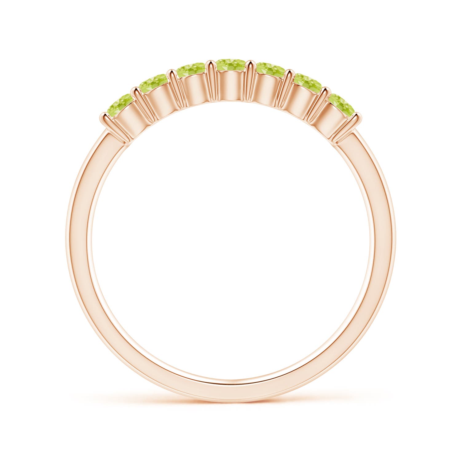 AAA - Peridot / 0.49 CT / 14 KT Rose Gold