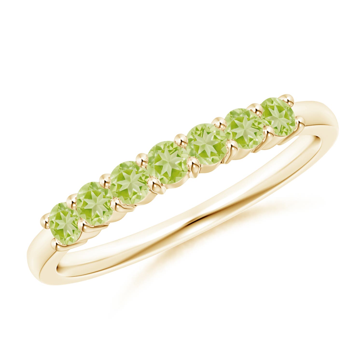 AAA - Peridot / 0.49 CT / 14 KT Yellow Gold