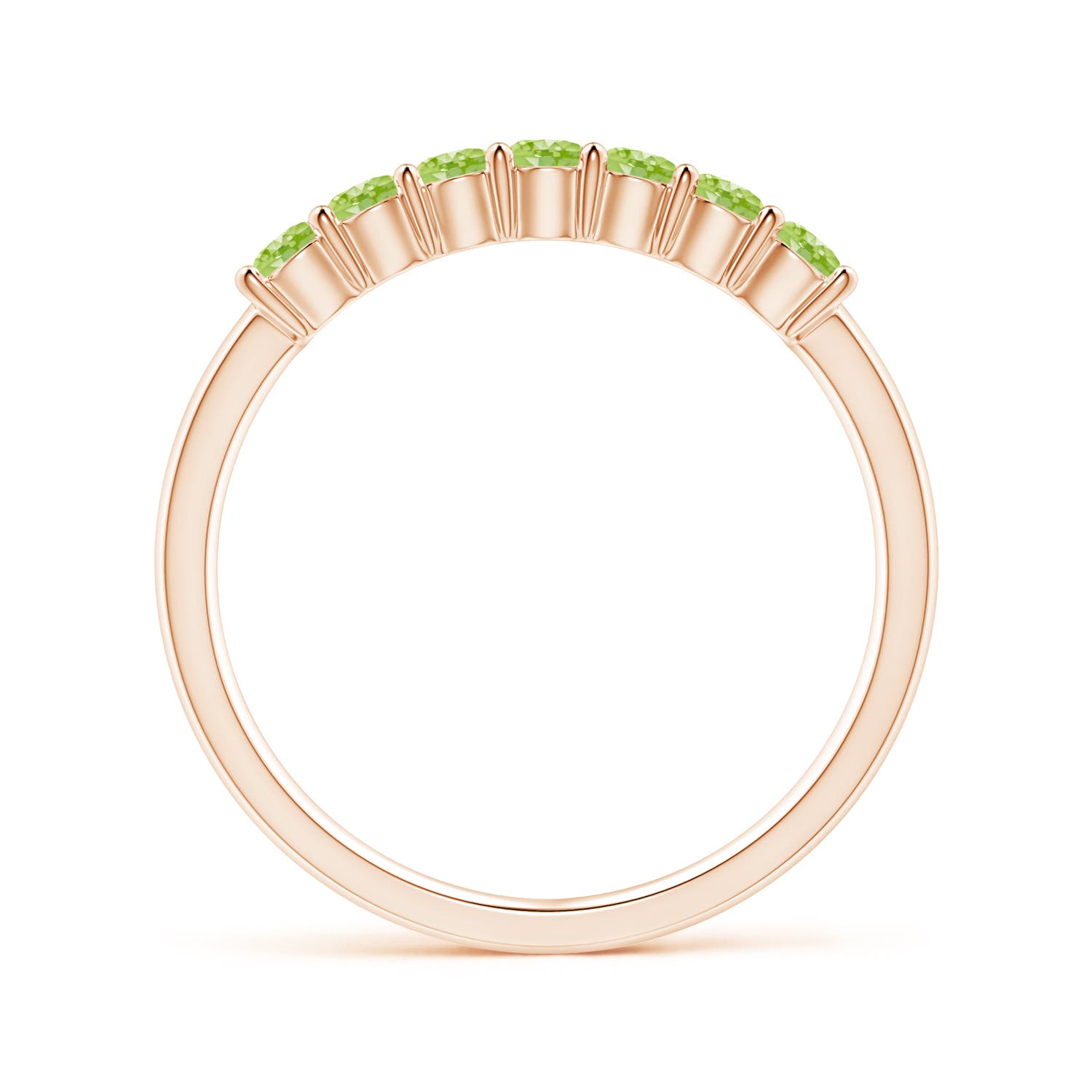 AAAA - Peridot / 0.49 CT / 14 KT Rose Gold