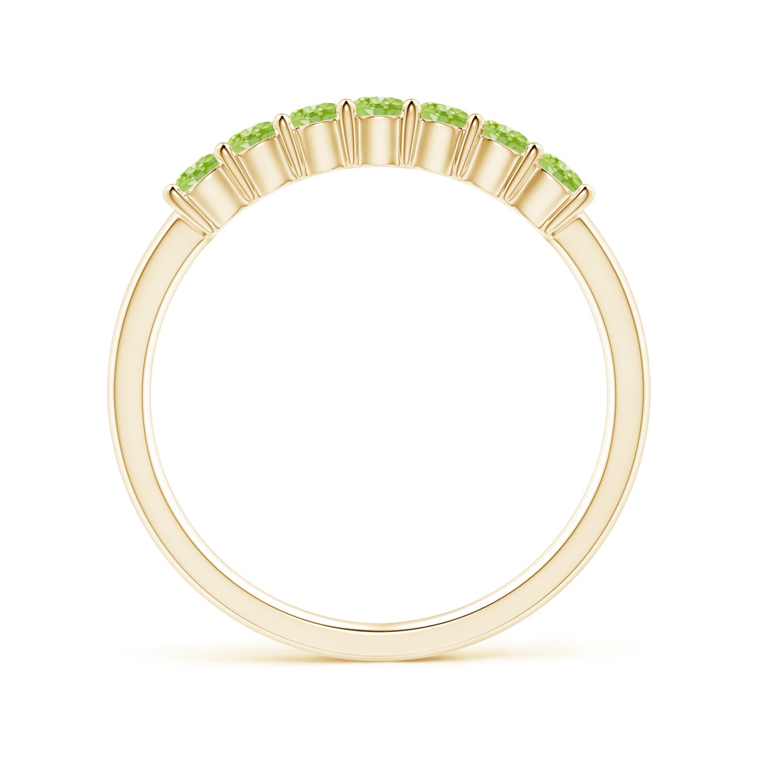 AAAA - Peridot / 0.49 CT / 14 KT Yellow Gold