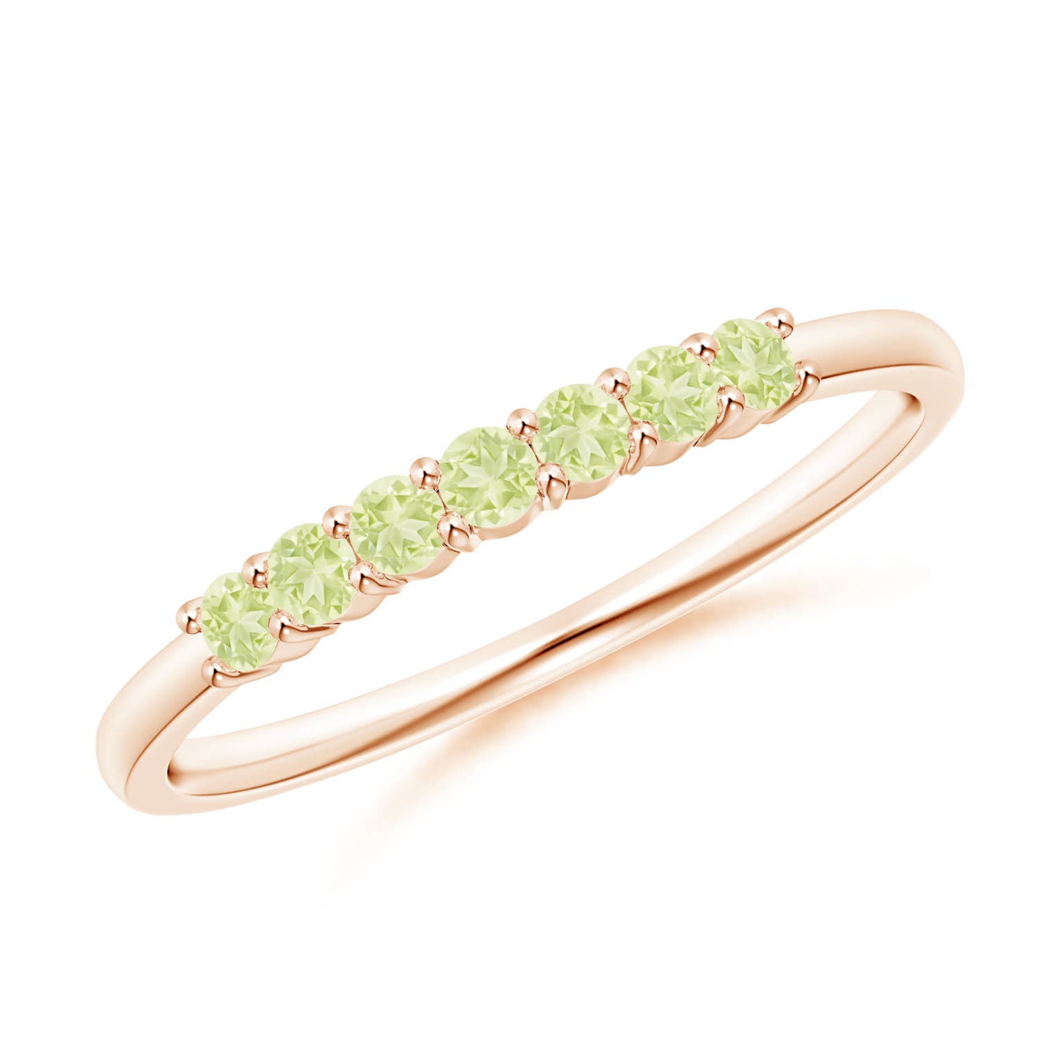 AA - Peridot / 0.28 CT / 14 KT Rose Gold