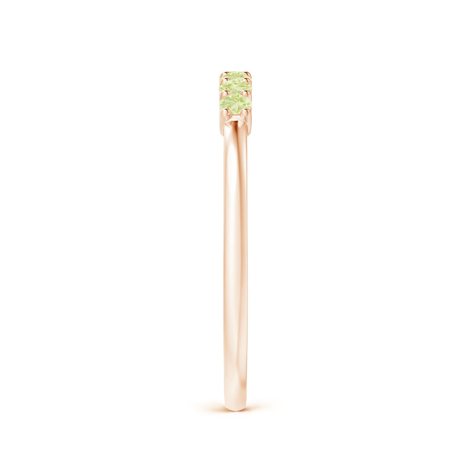 AA - Peridot / 0.28 CT / 14 KT Rose Gold