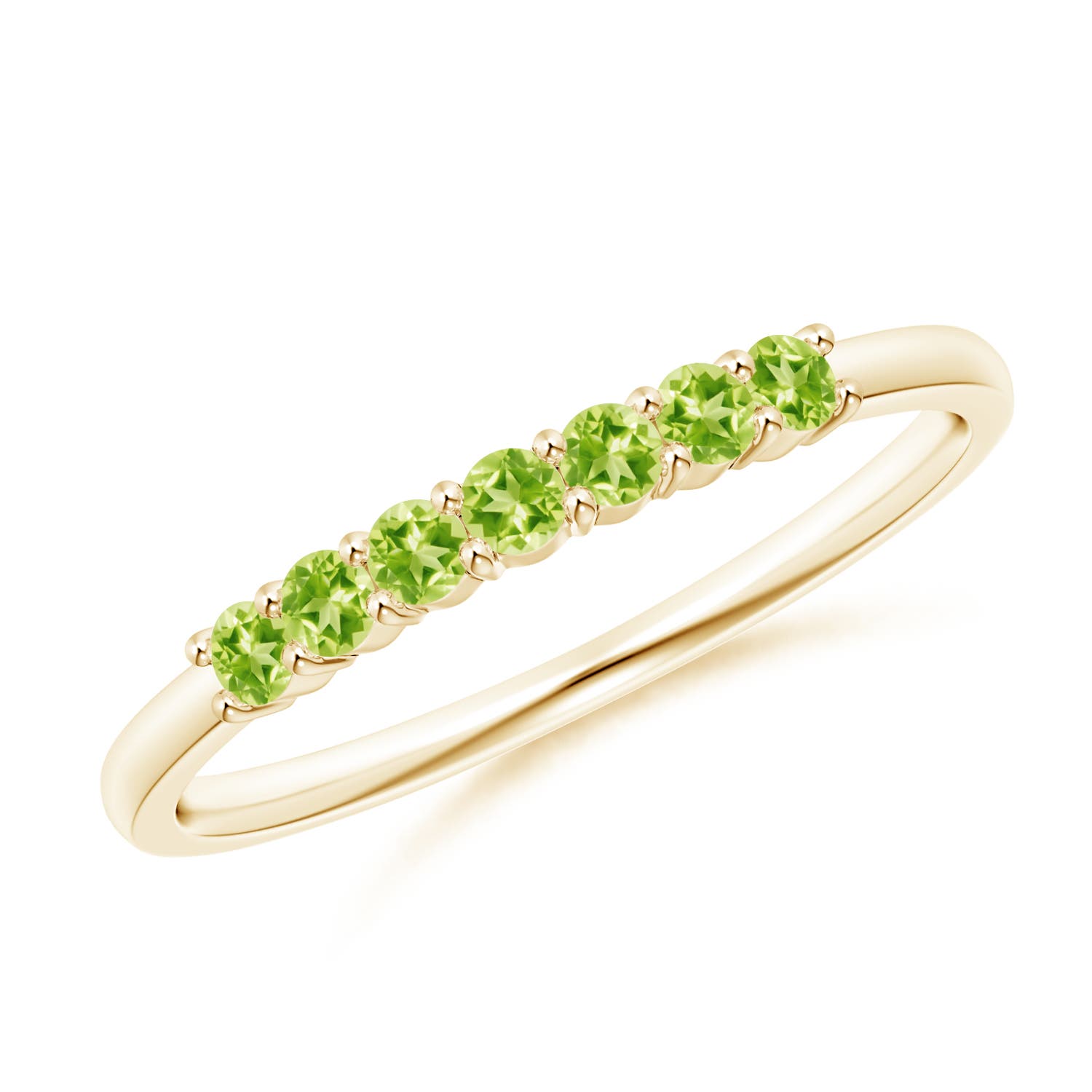 AAAA - Peridot / 0.28 CT / 14 KT Yellow Gold