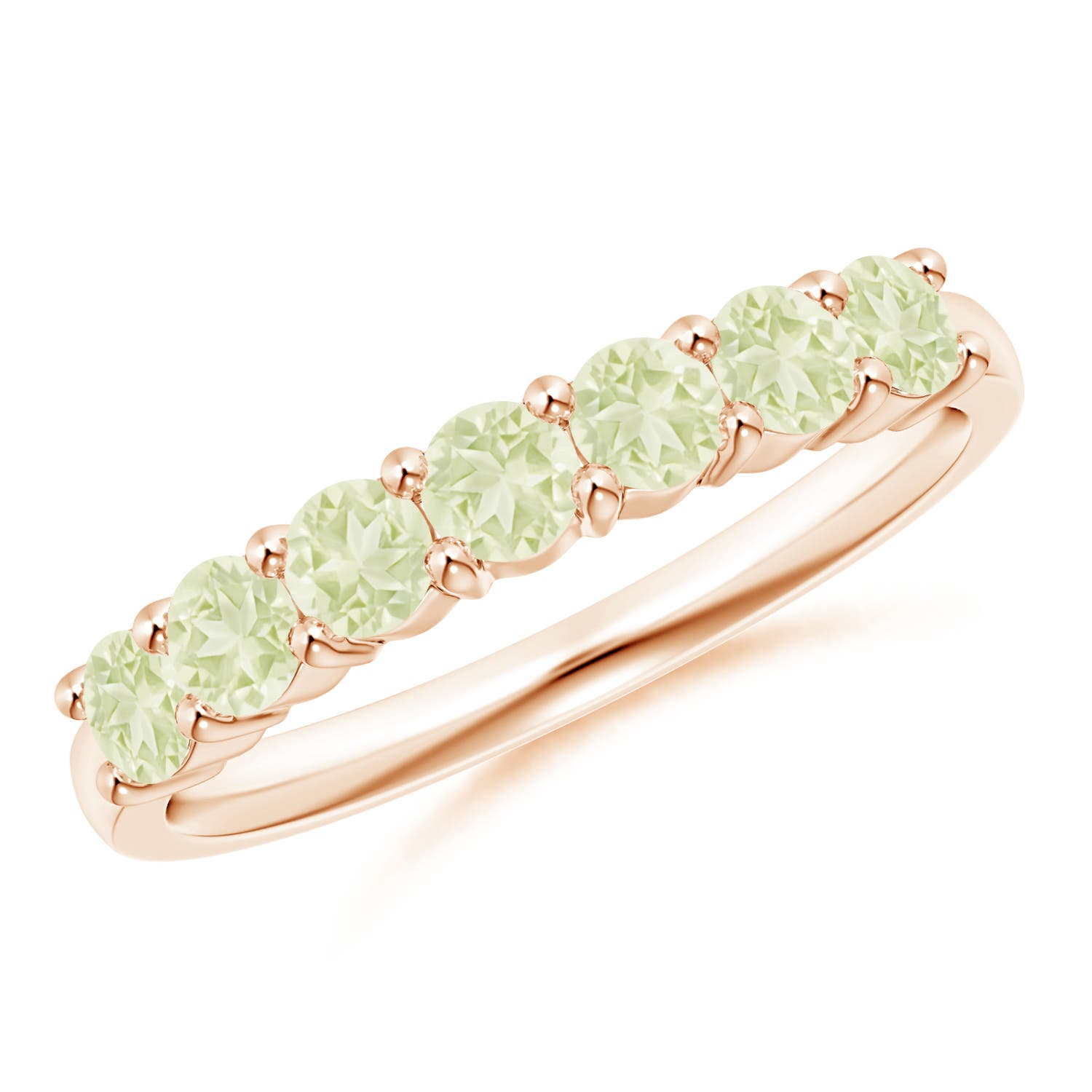 A - Peridot / 0.84 CT / 14 KT Rose Gold