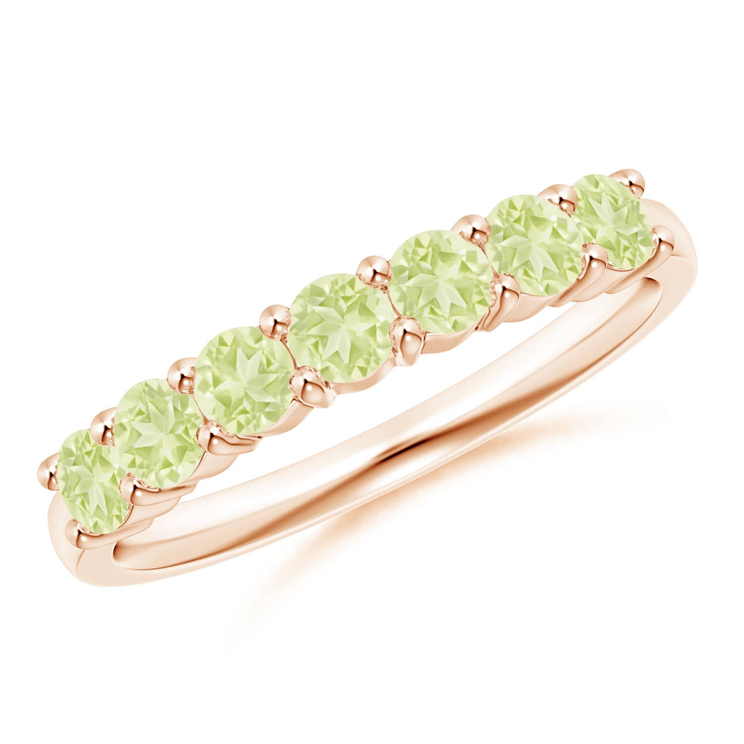 AA - Peridot / 0.84 CT / 14 KT Rose Gold