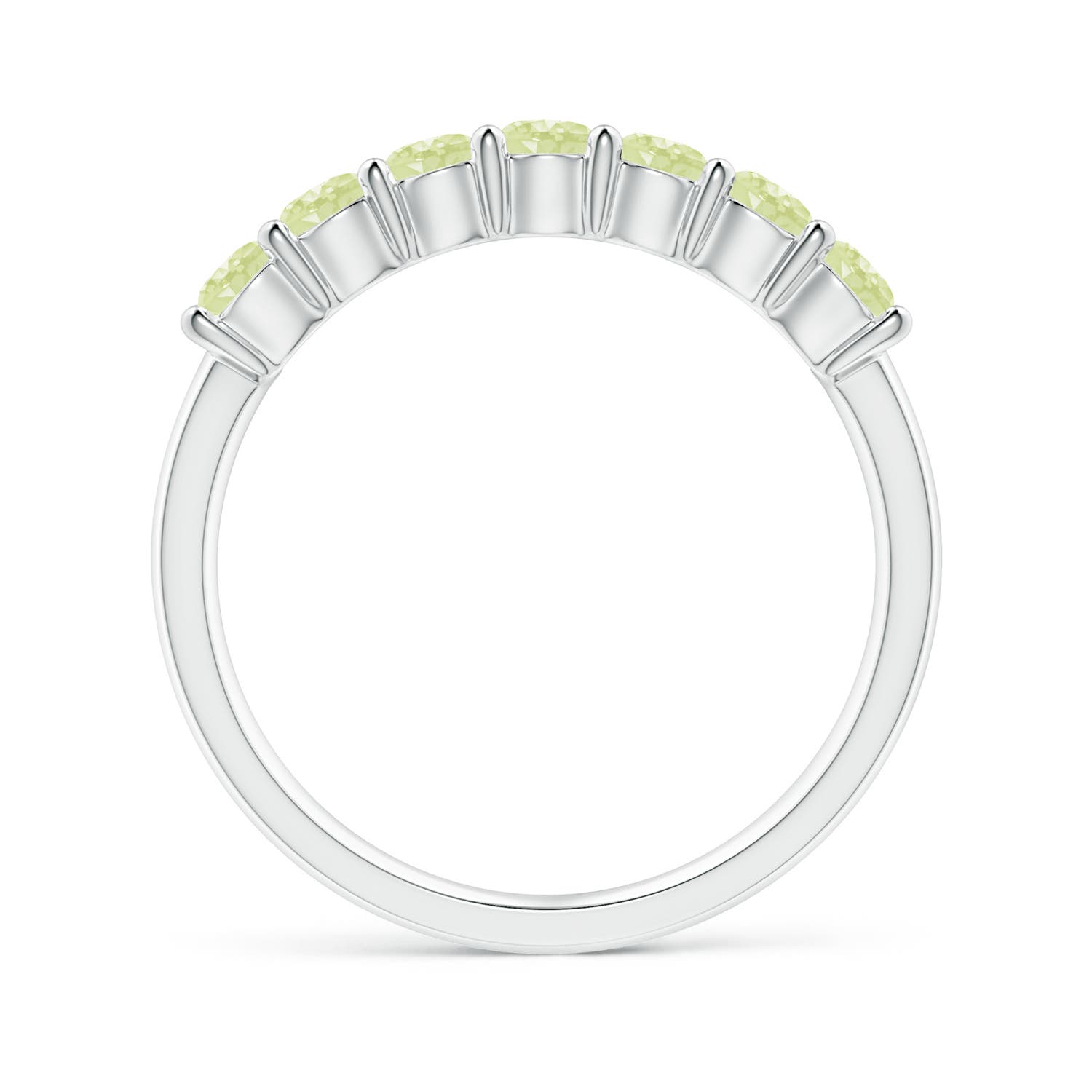 AA - Peridot / 0.84 CT / 14 KT White Gold