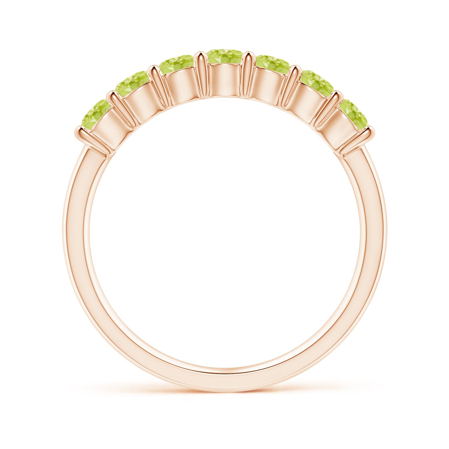 AAA - Peridot / 0.84 CT / 14 KT Rose Gold