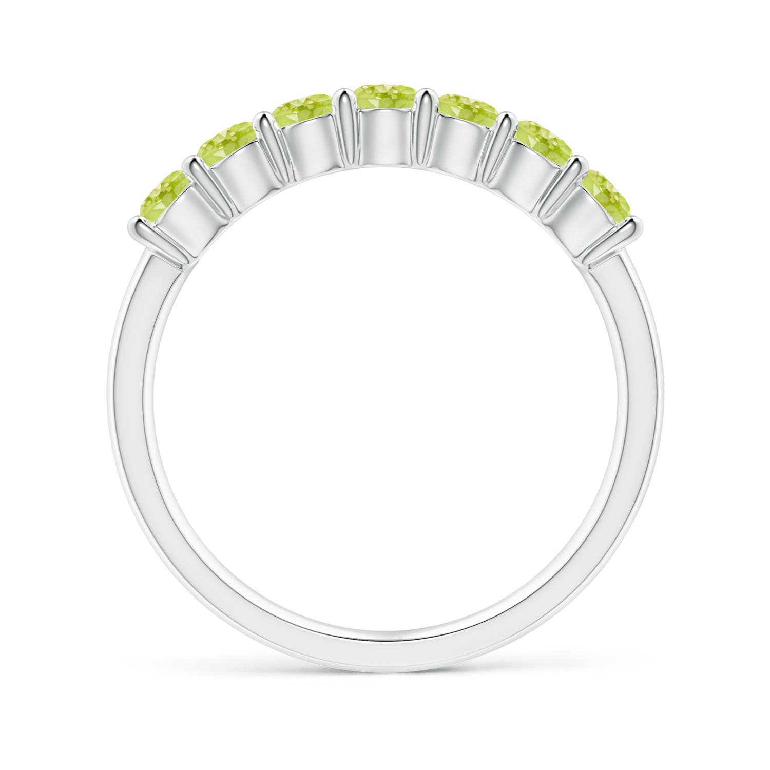 AAA - Peridot / 0.84 CT / 14 KT White Gold