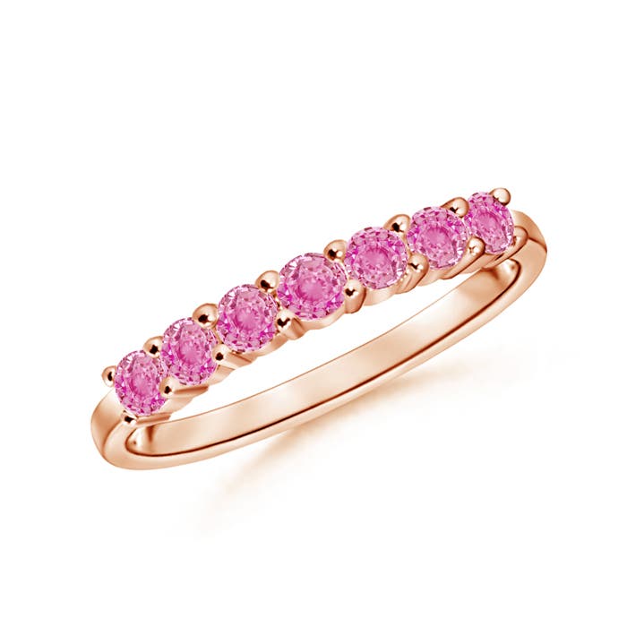 AA - Pink Sapphire / 0.6 CT / 14 KT Rose Gold