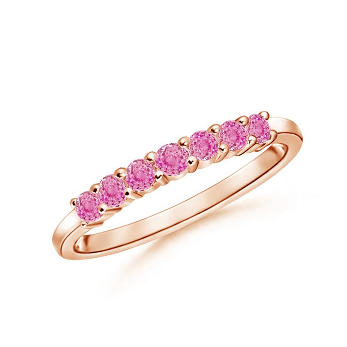 AA - Pink Sapphire / 0.28 CT / 14 KT Rose Gold