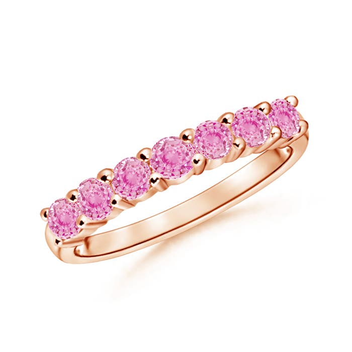 A - Pink Sapphire / 0.98 CT / 14 KT Rose Gold