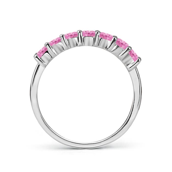 A - Pink Sapphire / 0.98 CT / 14 KT White Gold