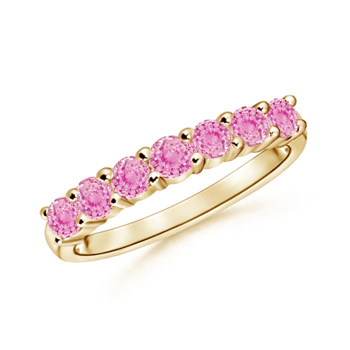 A - Pink Sapphire / 0.98 CT / 14 KT Yellow Gold