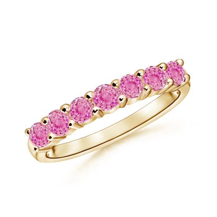 AA - Pink Sapphire / 0.98 CT / 14 KT Yellow Gold