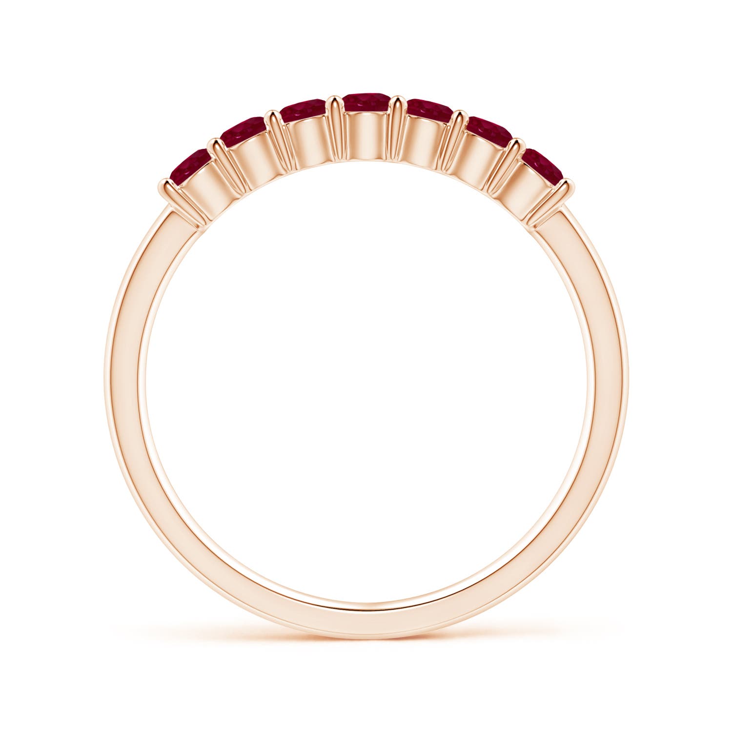 A - Ruby / 0.63 CT / 14 KT Rose Gold