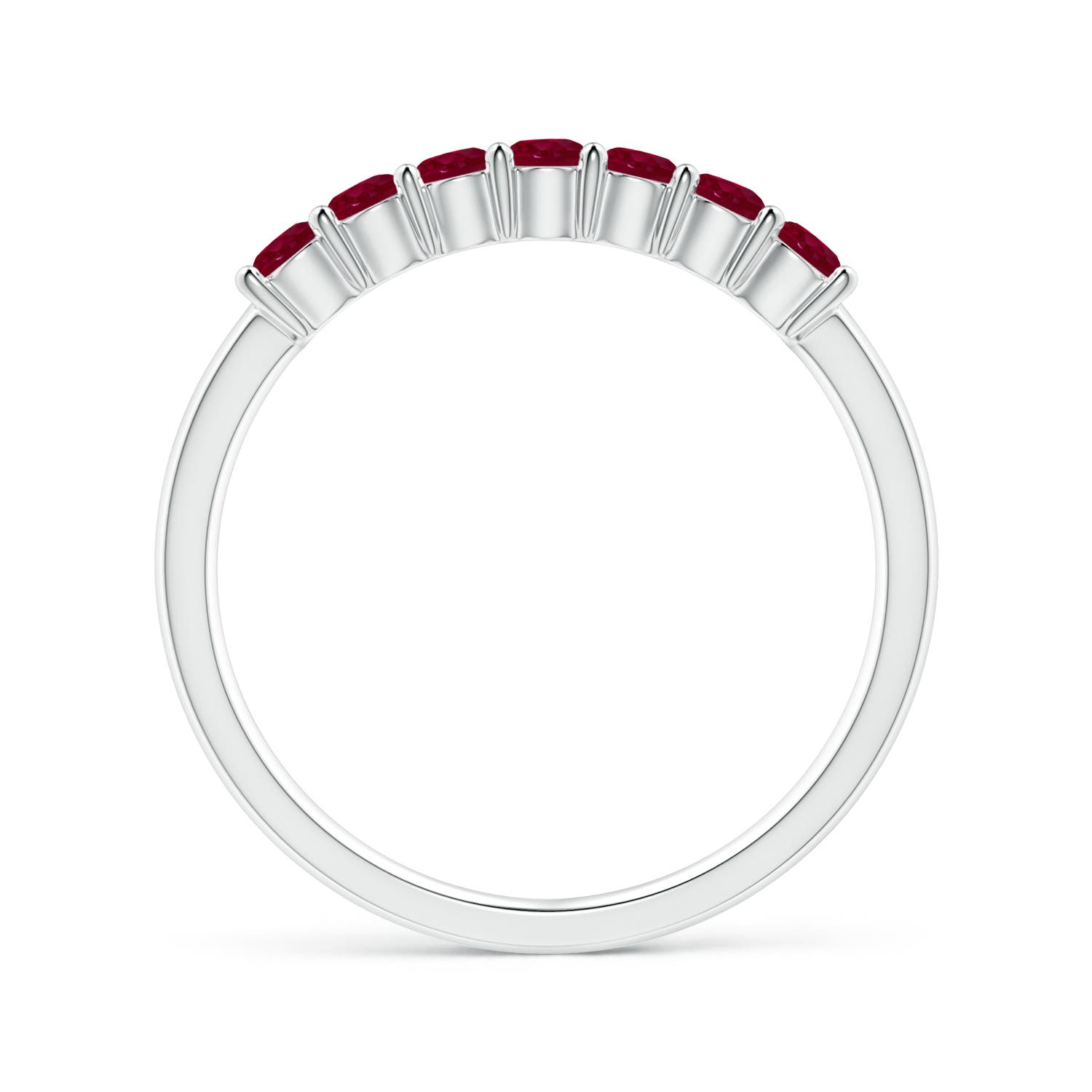 A - Ruby / 0.63 CT / 14 KT White Gold