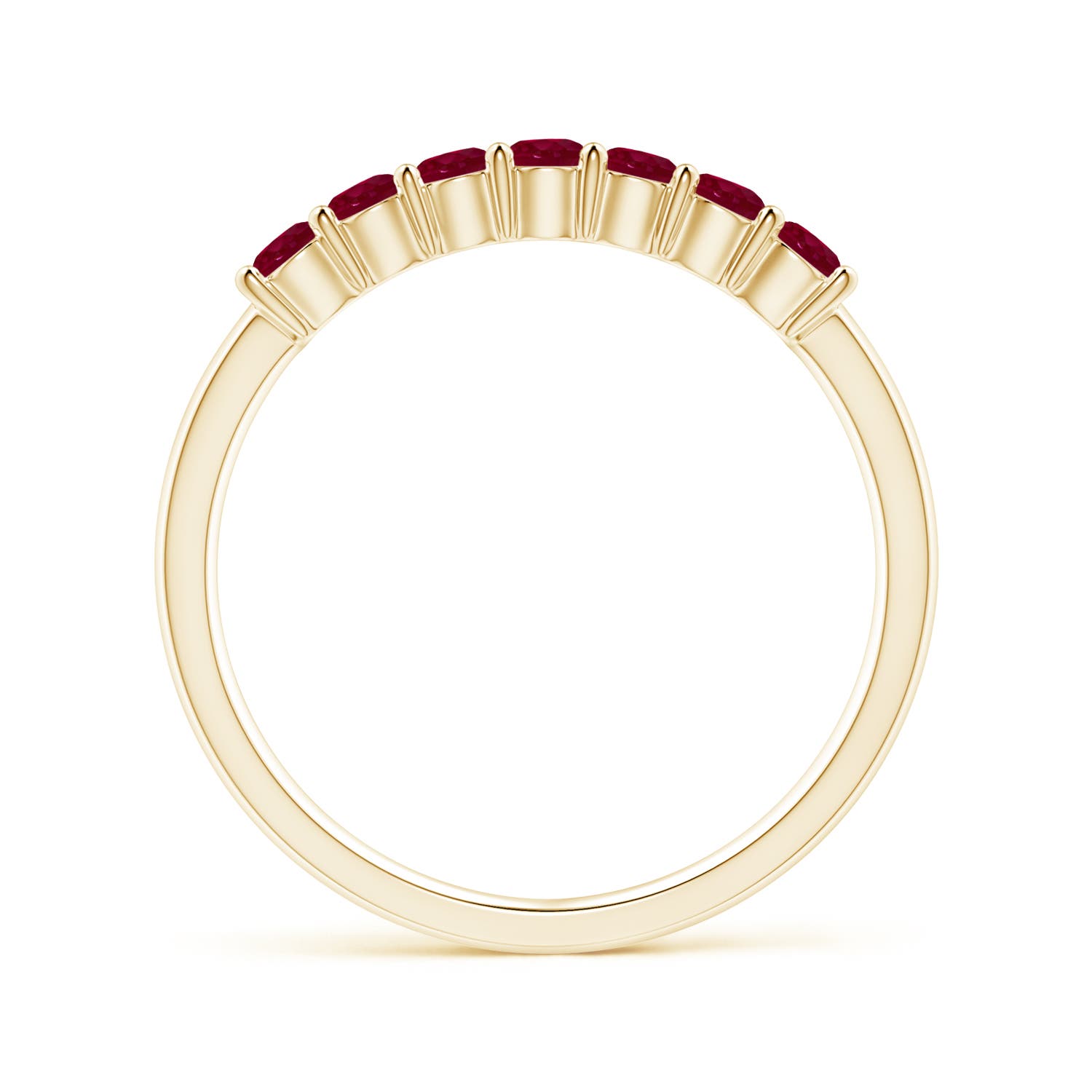 A - Ruby / 0.63 CT / 14 KT Yellow Gold