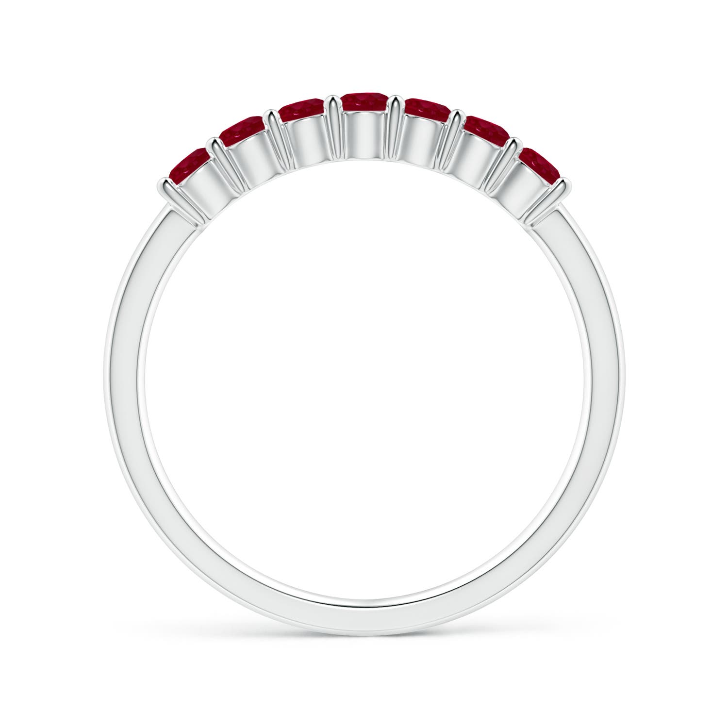 AA - Ruby / 0.63 CT / 14 KT White Gold