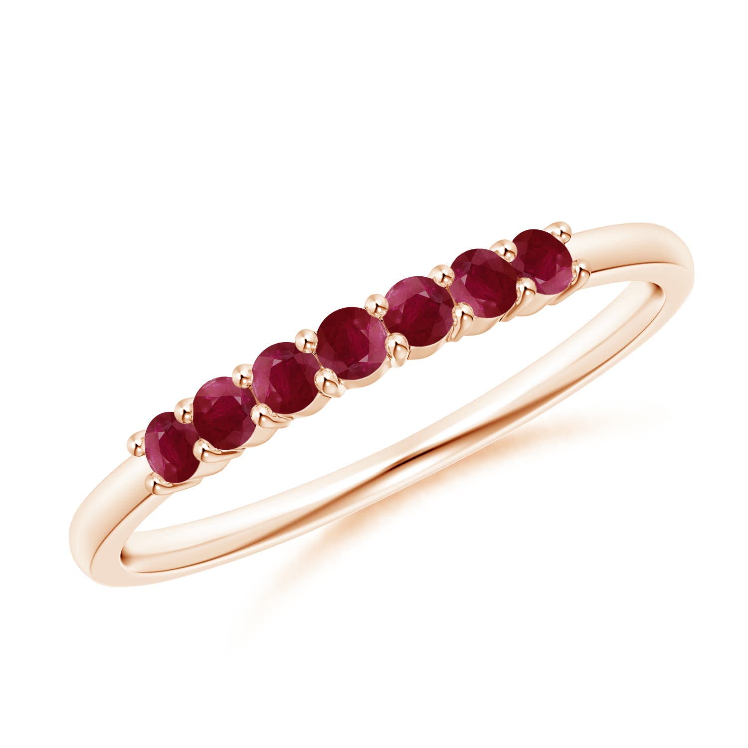 A - Ruby / 0.35 CT / 14 KT Rose Gold