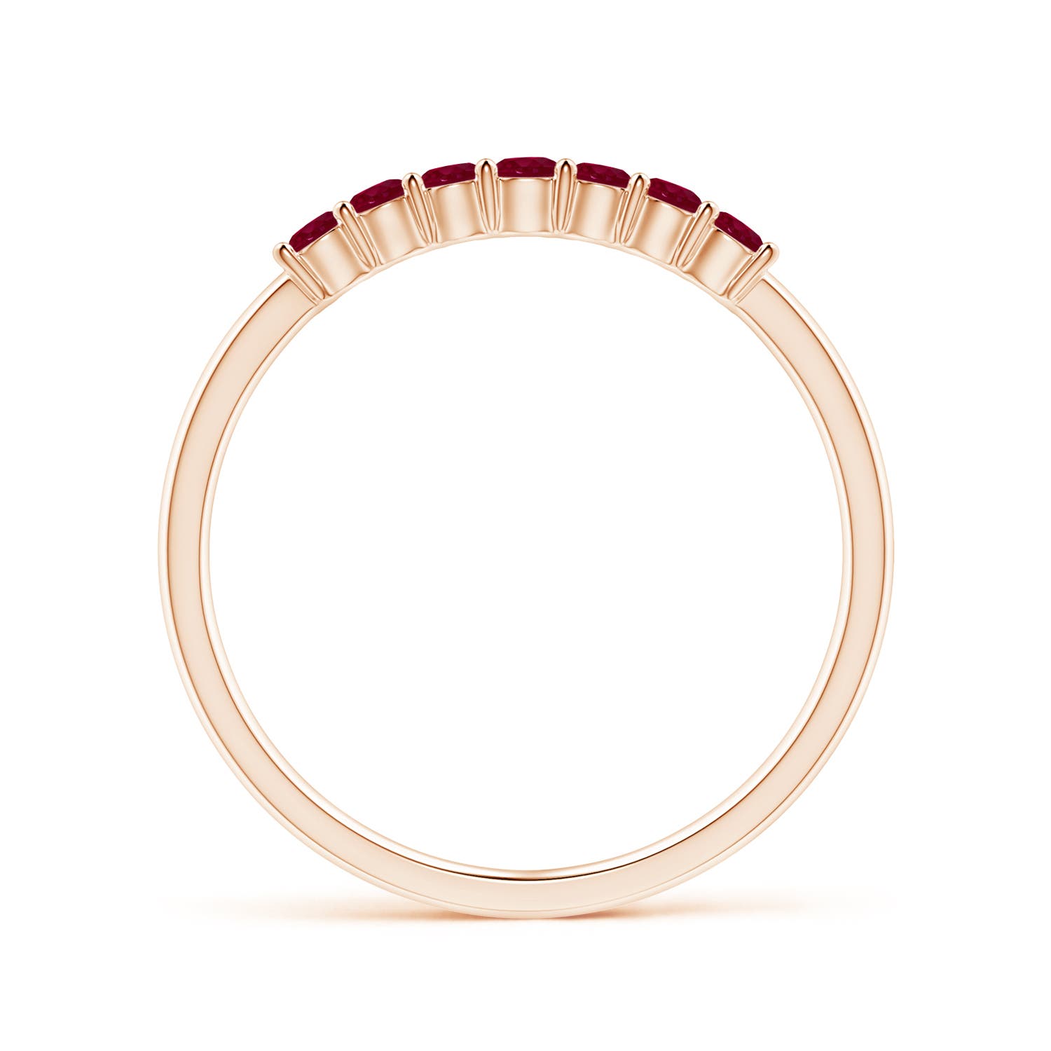 A - Ruby / 0.35 CT / 14 KT Rose Gold