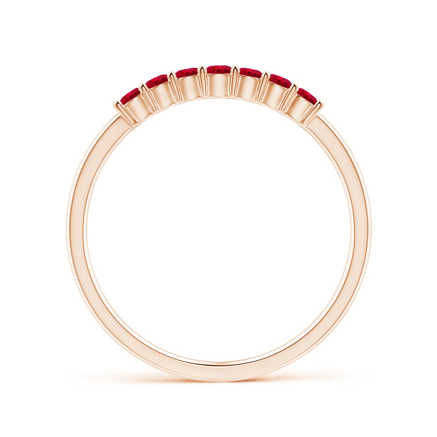 AAA - Ruby / 0.35 CT / 14 KT Rose Gold