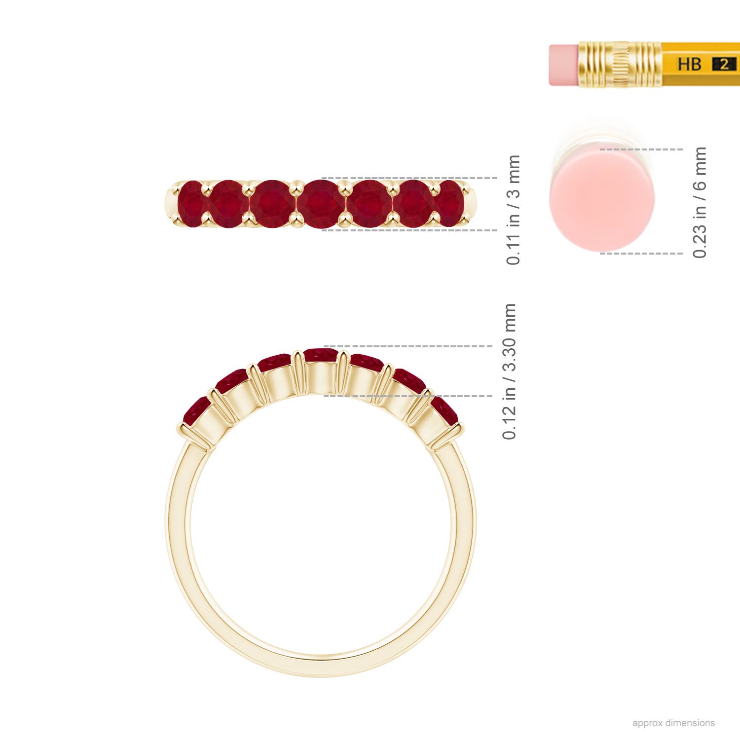 AA - Ruby / 1.05 CT / 14 KT Yellow Gold