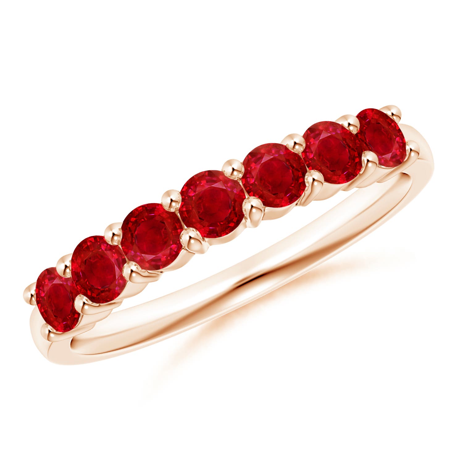 AAA - Ruby / 1.05 CT / 14 KT Rose Gold