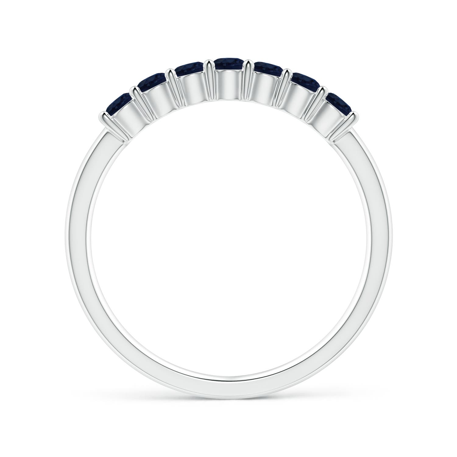 A - Blue Sapphire / 0.63 CT / 14 KT White Gold