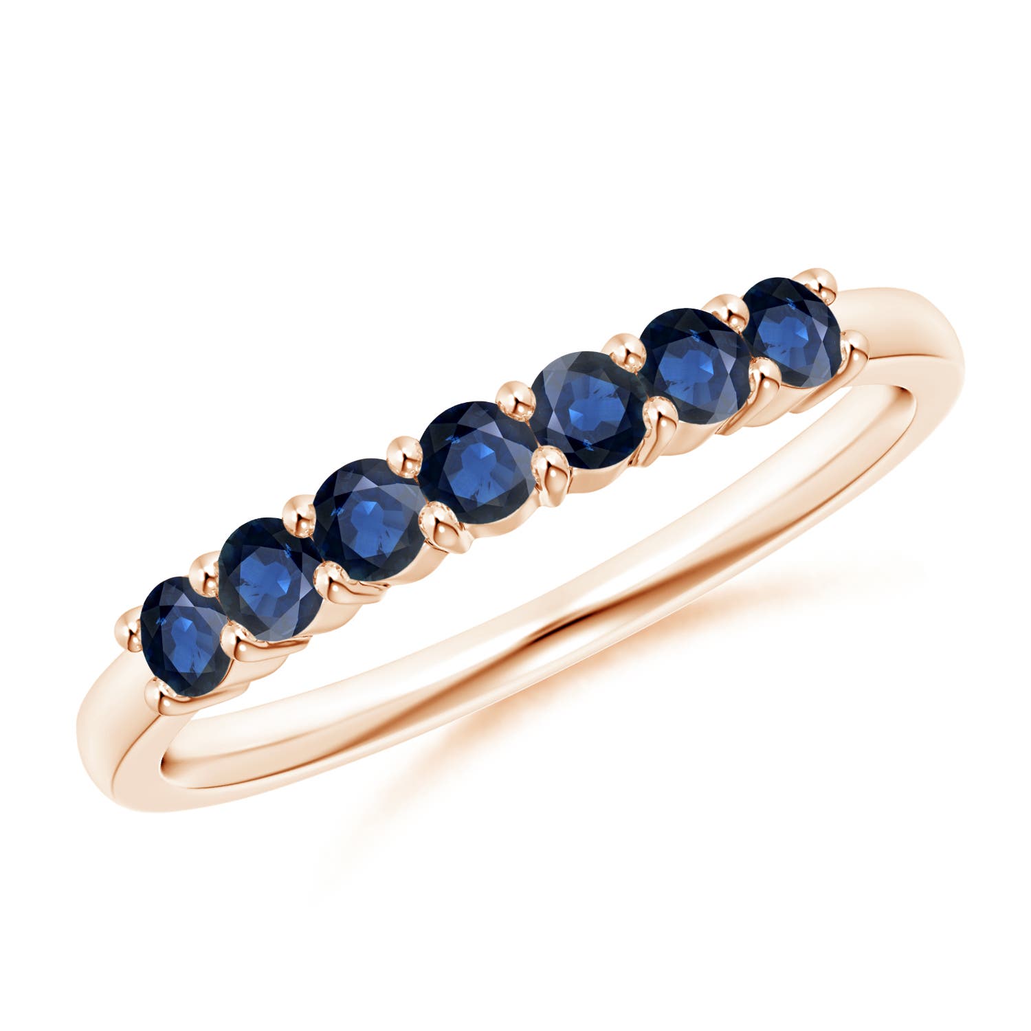 AA - Blue Sapphire / 0.63 CT / 14 KT Rose Gold