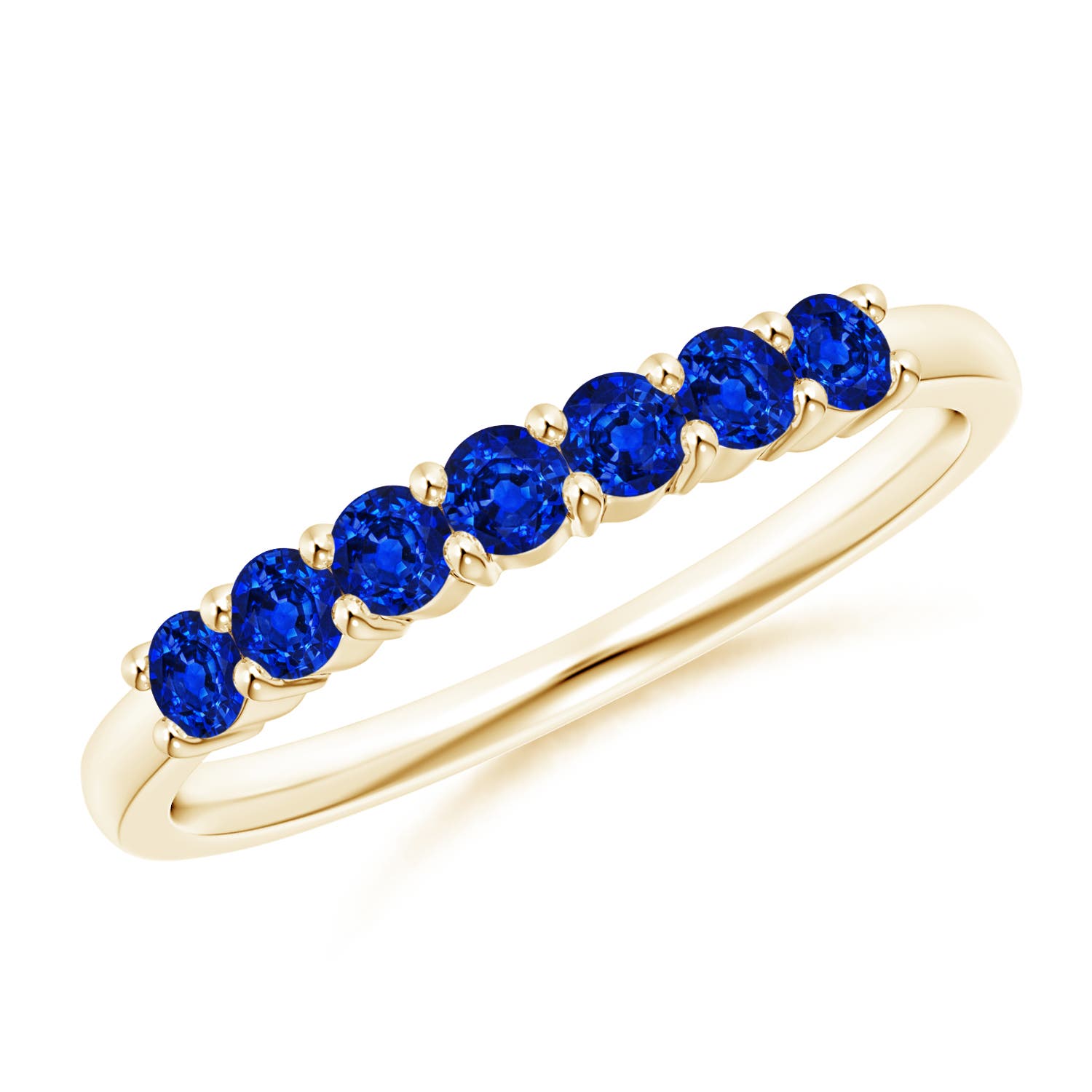 AAAA - Blue Sapphire / 0.63 CT / 14 KT Yellow Gold