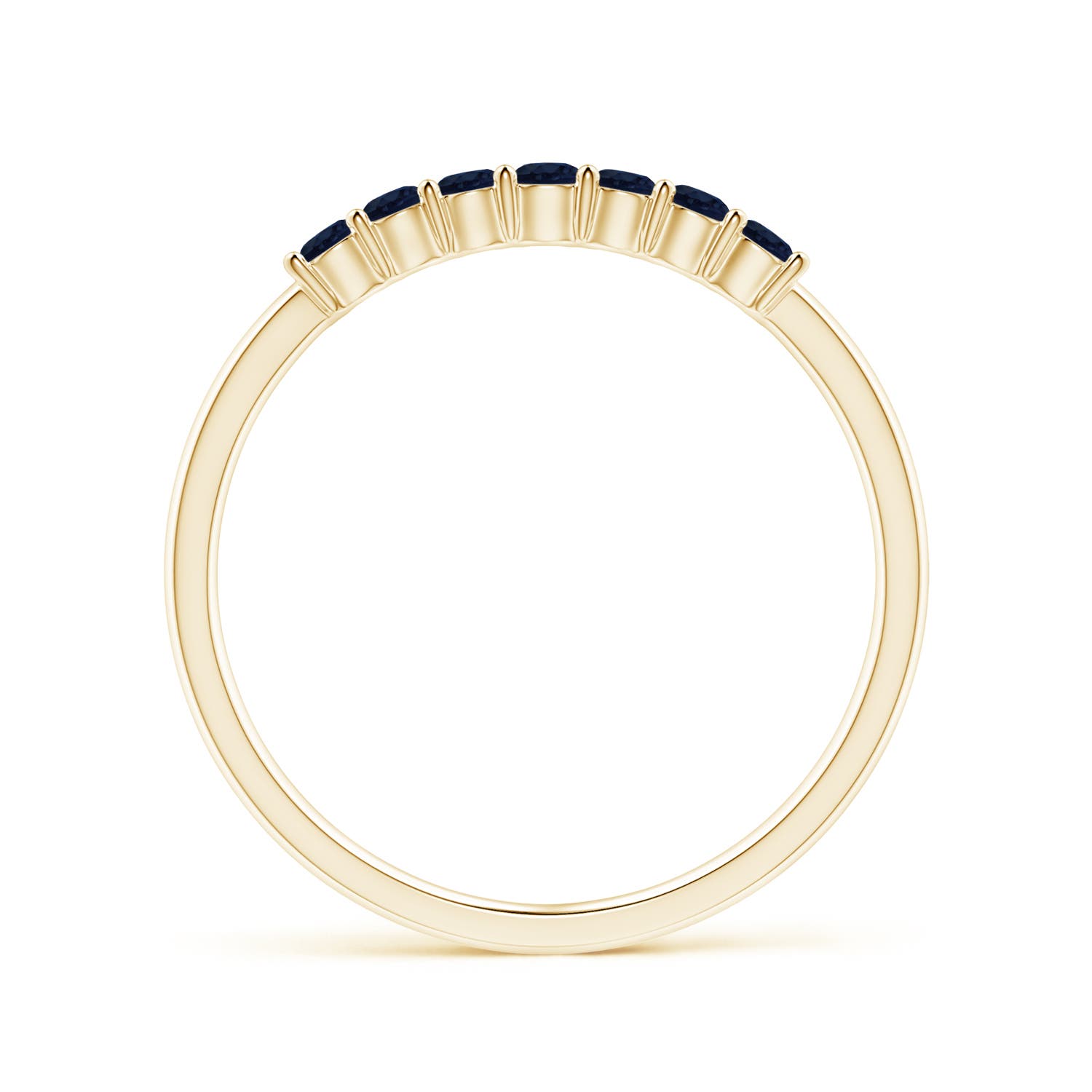 A - Blue Sapphire / 0.35 CT / 14 KT Yellow Gold