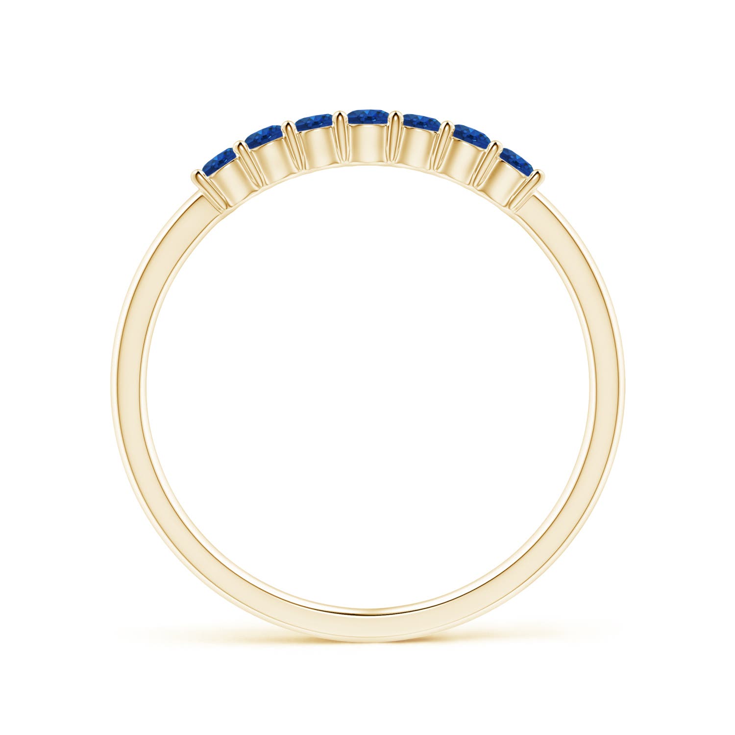 AAA - Blue Sapphire / 0.35 CT / 14 KT Yellow Gold