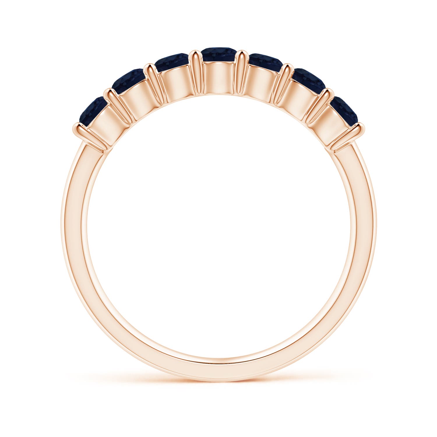 A - Blue Sapphire / 0.98 CT / 14 KT Rose Gold