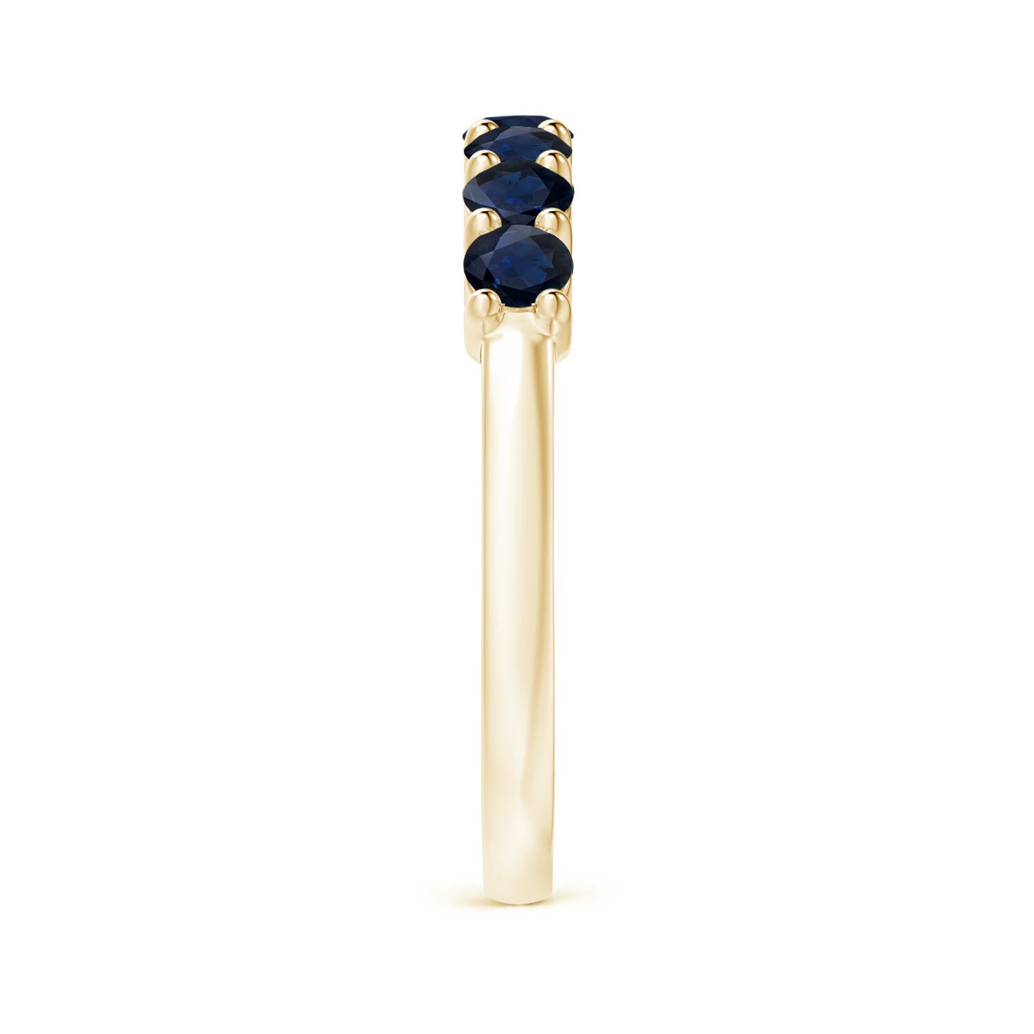 A - Blue Sapphire / 0.98 CT / 14 KT Yellow Gold