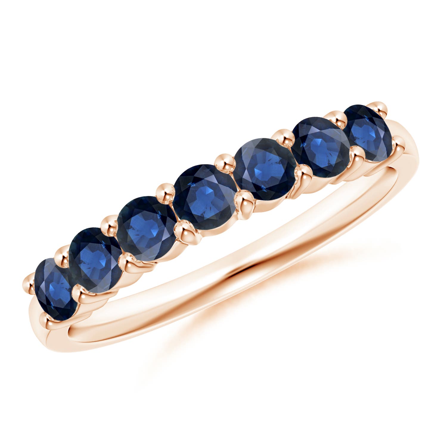 AA - Blue Sapphire / 0.98 CT / 14 KT Rose Gold