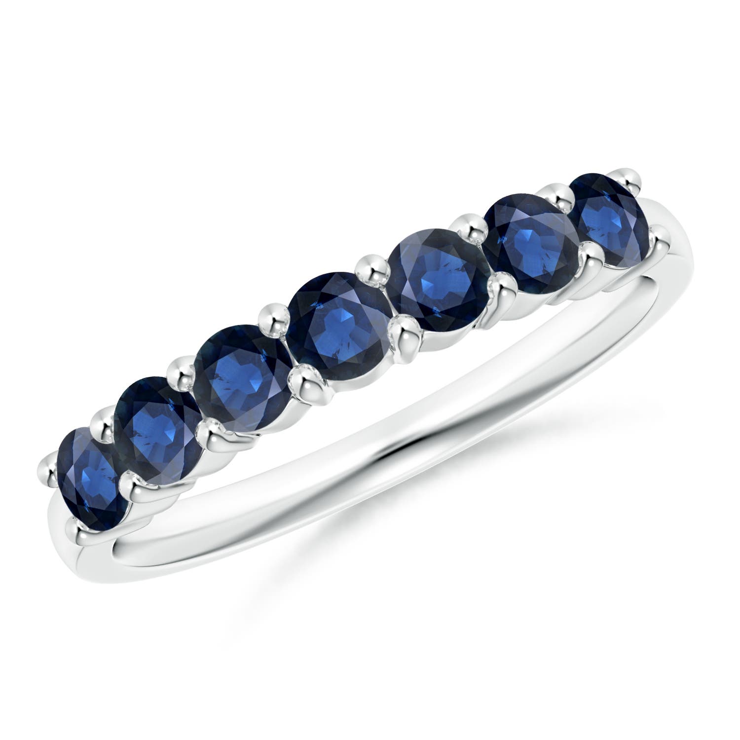 AA - Blue Sapphire / 0.98 CT / 14 KT White Gold