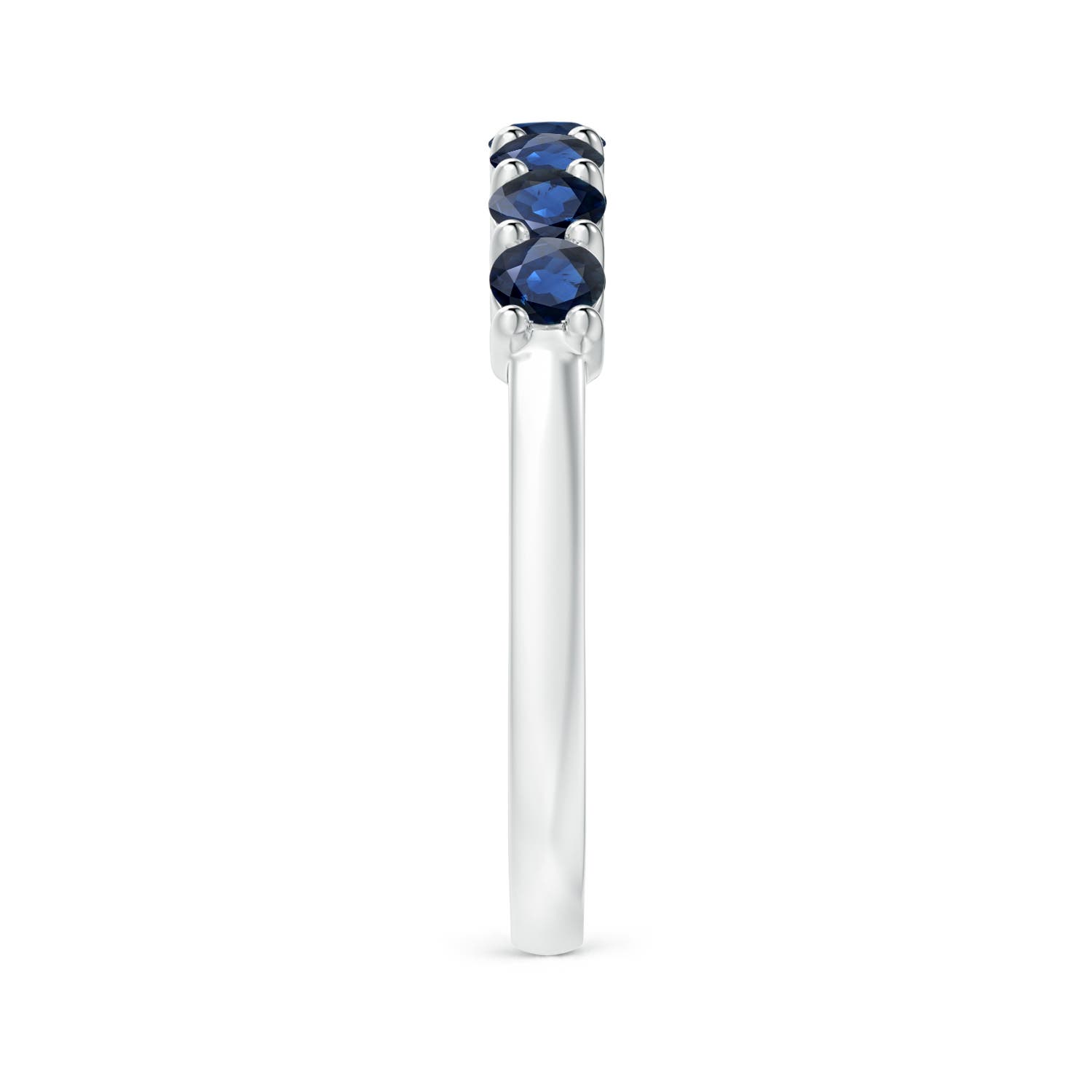 AA - Blue Sapphire / 0.98 CT / 14 KT White Gold