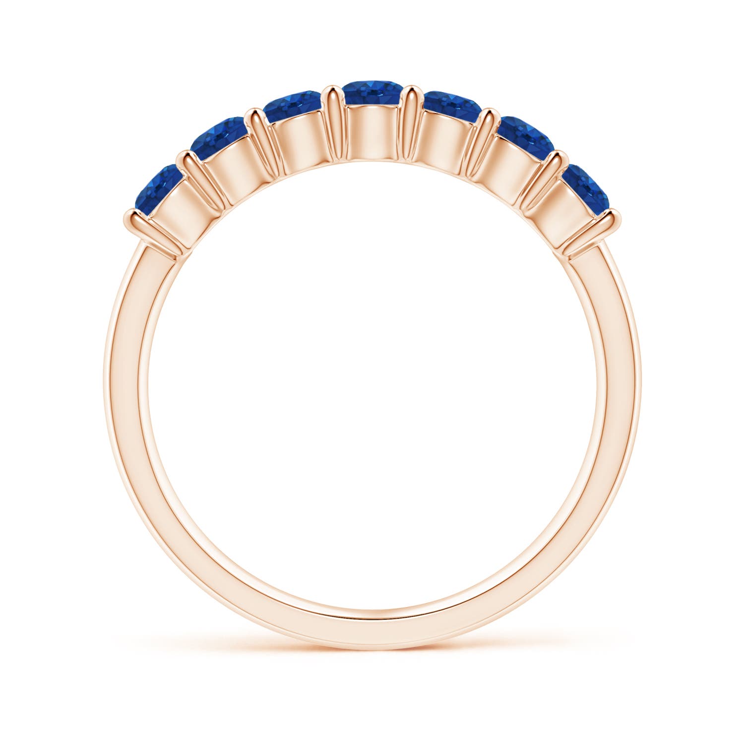 AAA - Blue Sapphire / 0.98 CT / 14 KT Rose Gold