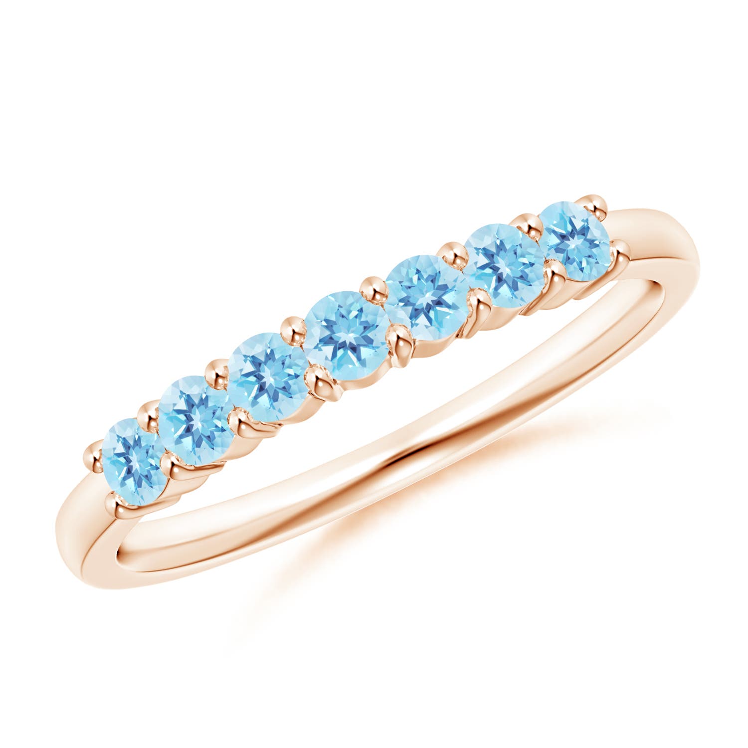 AA - Swiss Blue Topaz / 0.56 CT / 14 KT Rose Gold